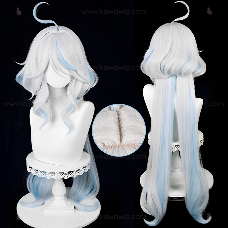 Double Trouble Collection - Hydro God of Justice White Blue Wig