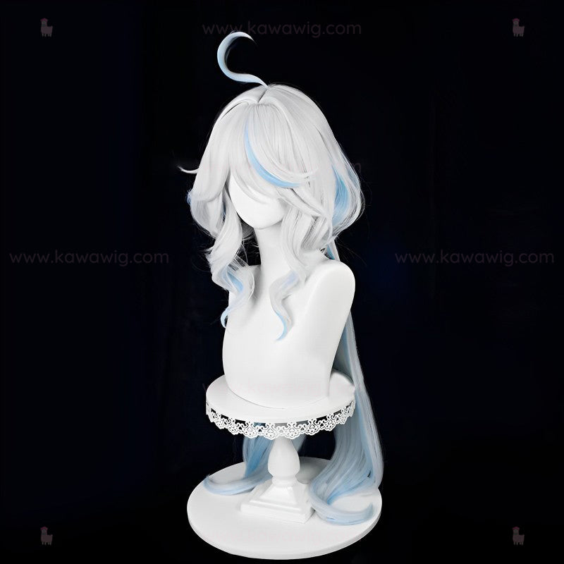 Double Trouble Collection - Hydro God of Justice White Blue Wig