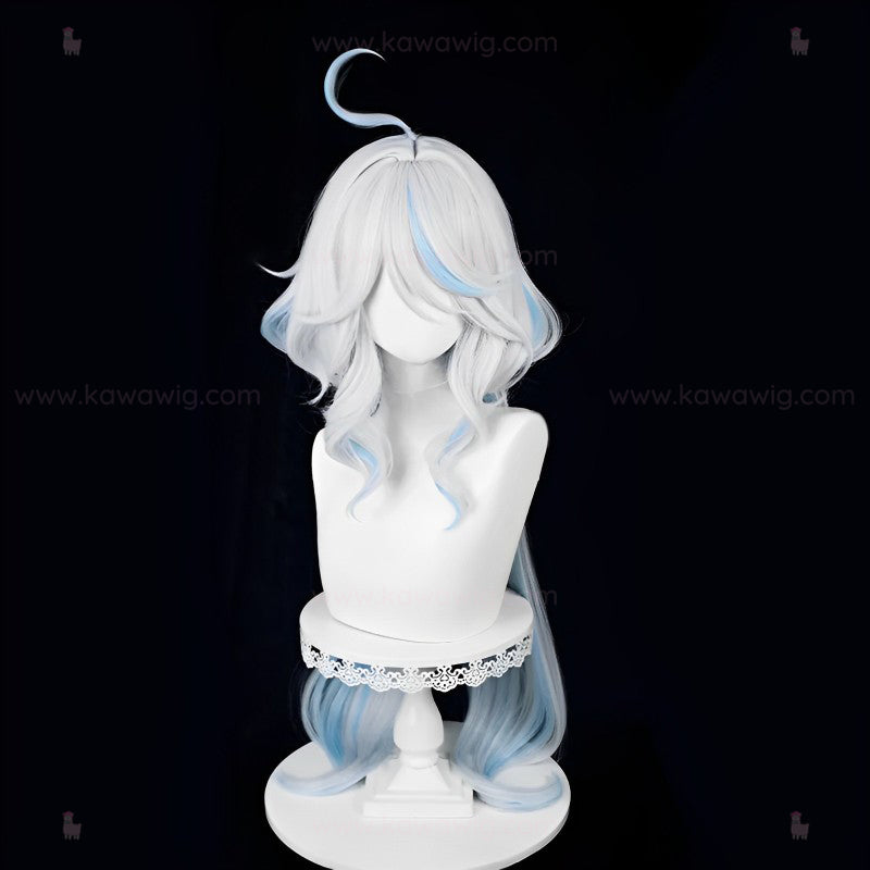 Double Trouble Collection - Hydro God of Justice White Blue Wig