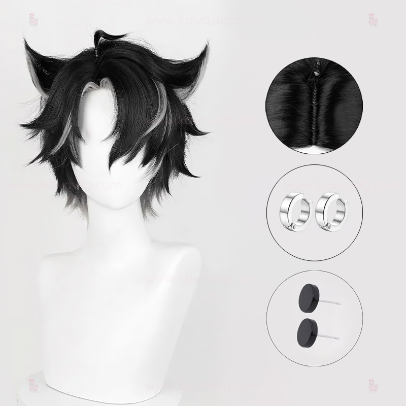 Double Trouble Collection - Cyro Administrator Ruler Black Wig