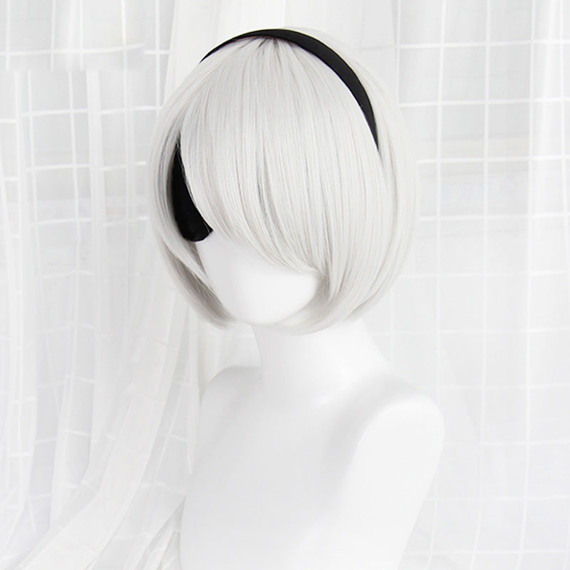 Spicy Short Collection - Android B2 White Wig