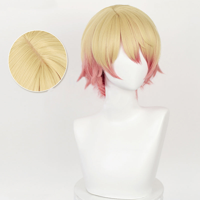 Spicy Short Collection - Wonderland Singer Blonde & Pink Wig
