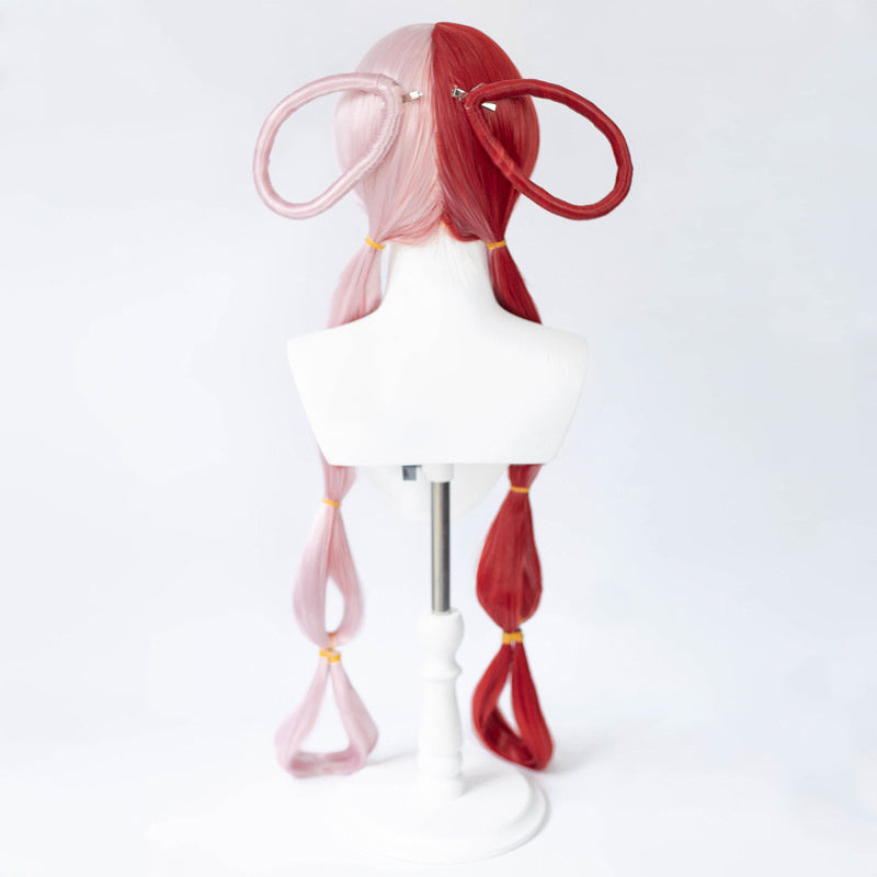 Double Trouble Collection - Red & White Diva Singer Wig