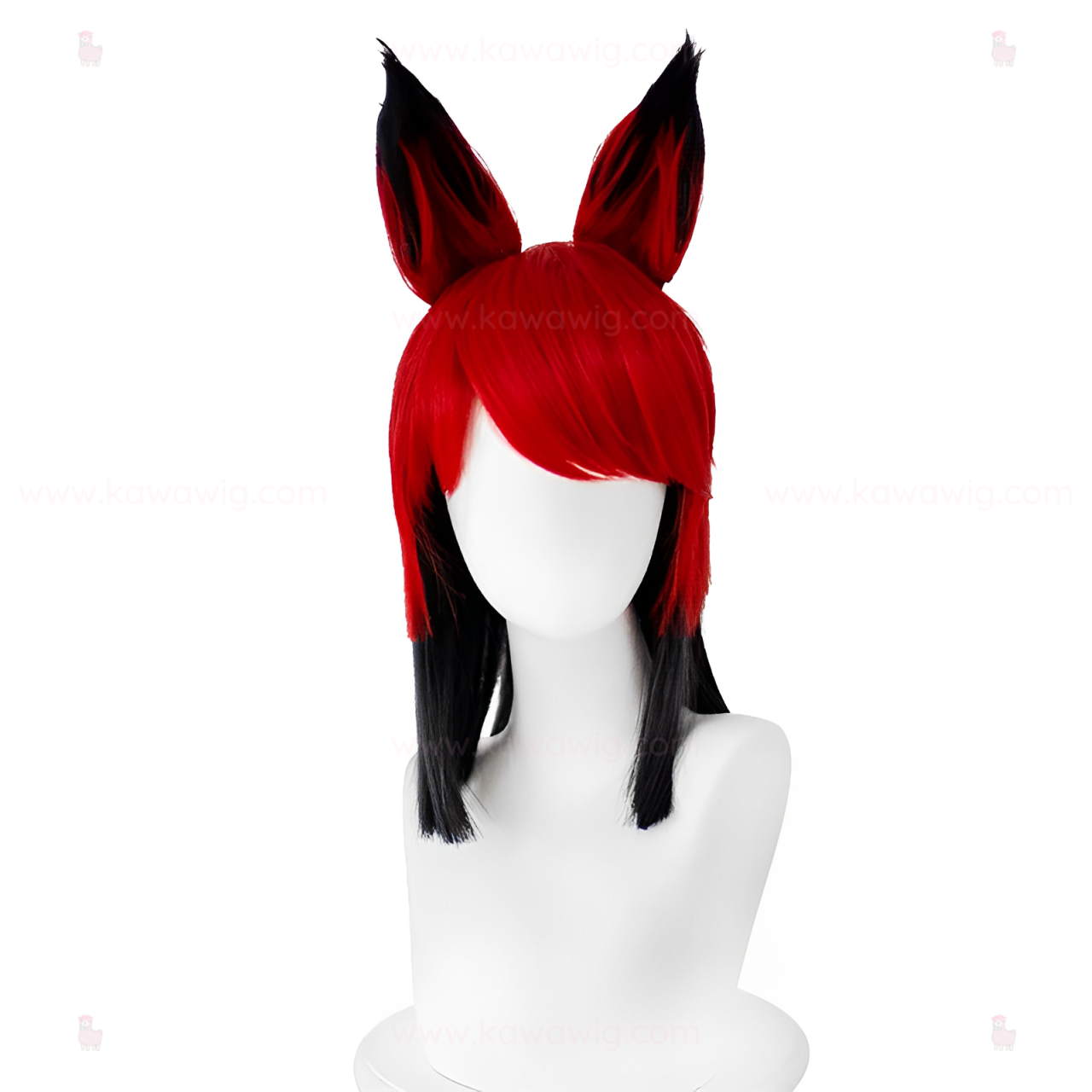 Double Trouble Collection - The Radio Demon Red & Black Wig