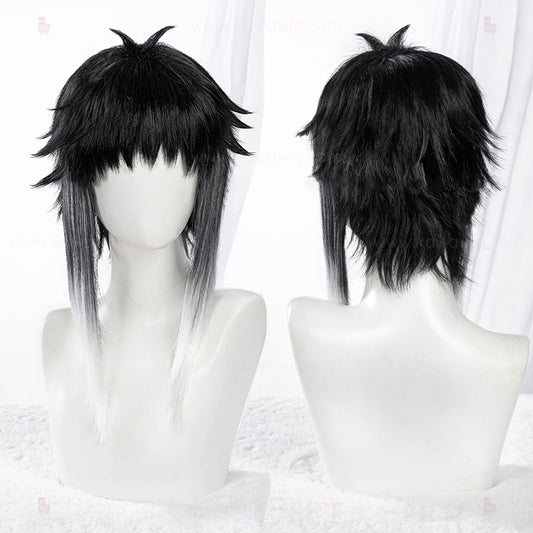 Double Trouble Collection - Mafia Member Black and White Wig