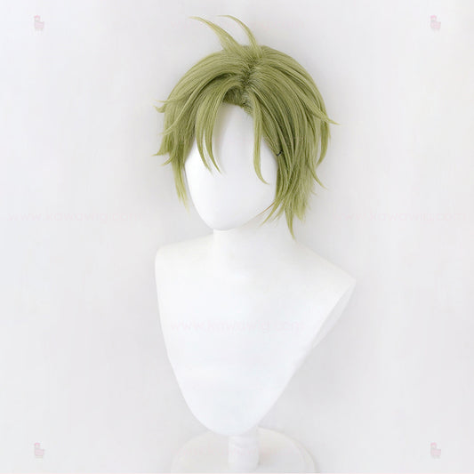 Spicy Short Collection - Carnival Friendly Priest Green Wig