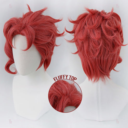 Spicy Short Collection - Emerald Stand Fighter Red Wig