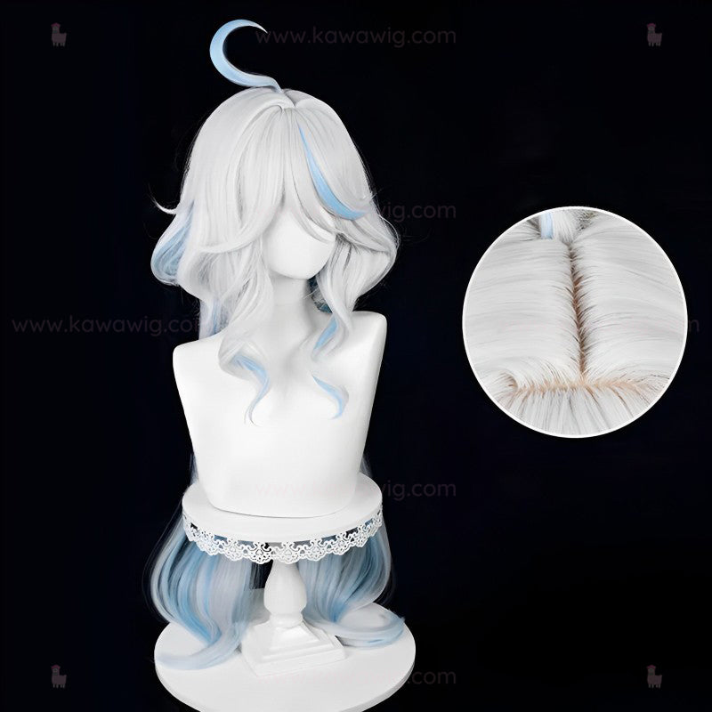 Double Trouble Collection - Hydro God of Justice White Blue Wig