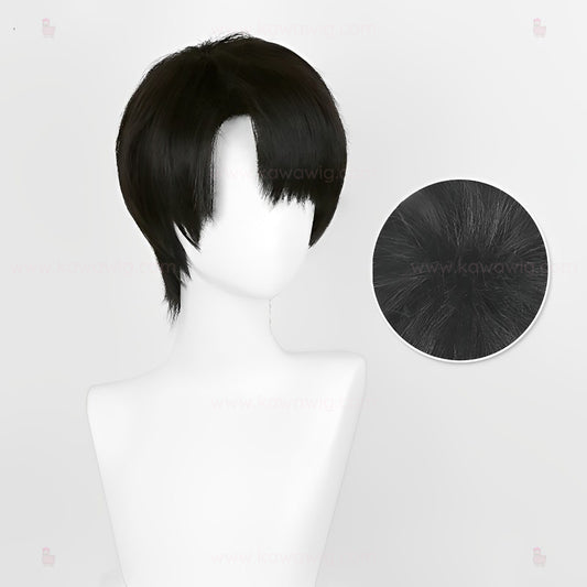 Spicy Short Collection - Captain Levi Brown Black Wig
