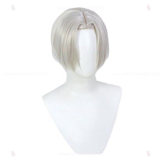 Spicy Short Collection - Revengers of Tokyo Boss White & Silver Wig