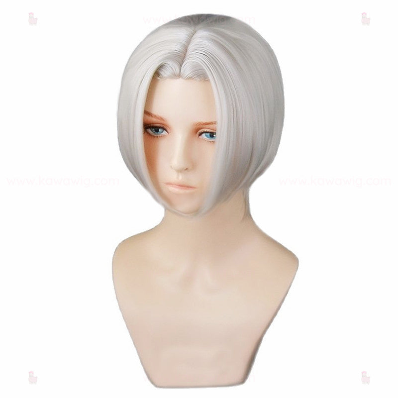 Spicy Short Collection - Revengers of Tokyo Boss White & Silver Wig