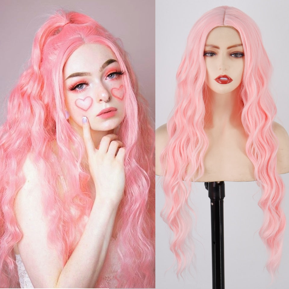 Dream Curly Collection - Princess Belle Pink Wig
