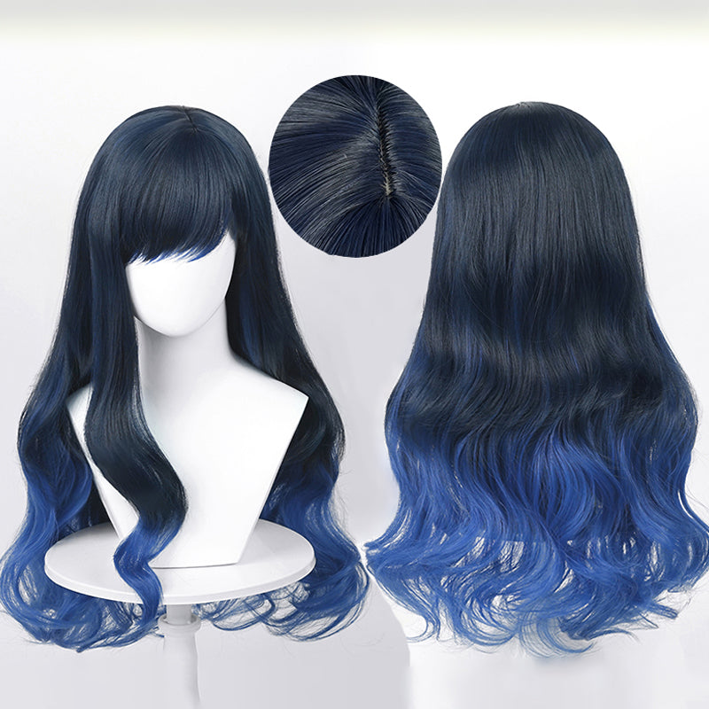 Blue gradient outlet wig