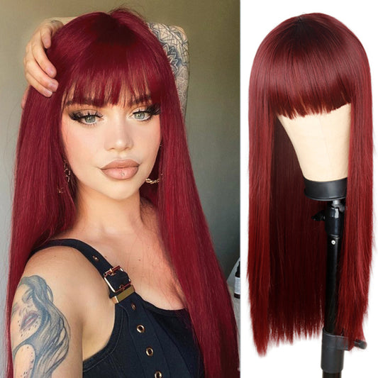 B-B Collection - Red Burgundy Wig