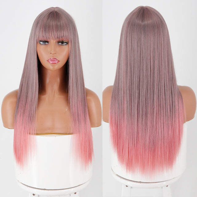 B-B Collection - Dusty Rose to Light Pink Wig
